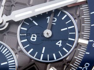 Audermars Piguet Royal Oak Offshore 44mm SS Black Ceramic Bezel APF 1:1 Best Edition Gray/Blue Dial on Gray Rubber Strap A4401 - Image 10