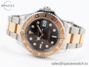Rolex Yacht-Master 126621 SS/RG 904L Steel VSF 1:1 Best Edition Brown Dial on SS/RG Bracelet - Image 5