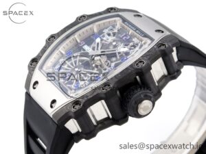 Richard Mille RM21-01 SS Tourbillon RMF Best Edition Skeleton Dial on Black Rubber Strap - Image 7