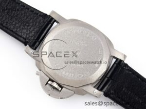 Panerai PAM1279 X LUMINOR GMT 42MM TITANIUM VSF 1:1 BEST EDITION BLUE DIAL ON BLACK LEATHER STRAP P.9011 SUPER CLONE - Image 17