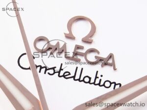 Omega Constellation 39mm SS/RG Diamonds Bezel ASWF 1:1 Best Edition White Diamonds Dial on SS/RG Bracelet A8800 - Image 9