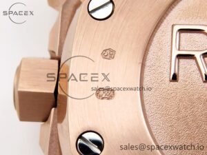 Audermars Piguet Royal Oak Chrono 26331 RG IPF 1:1 Best Edition Brown/RG Dial on RG Bracelet A7750 - Image 23