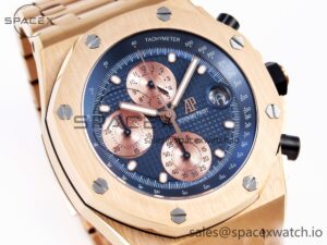 Audemars Piguet Royal Oak Offshore 42mm RG/RG Blue/Gold APF A7750 - Image 3