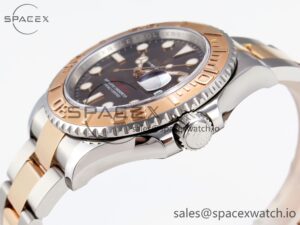 Rolex Yacht-Master 126621 SS/RG 904L Steel VSF 1:1 Best Edition Brown Dial on SS/RG Bracelet - Image 7