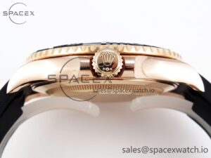 Rolex Yacht-Master 126655 904L Steel AR+F 1:1 Best Edition Black Dial on Oysterflex Strap VR3235 - Image 13