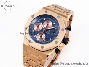 Audemars Piguet Royal Oak Offshore 42mm RG/RG Blue/Gold APF A7750 - Image 4