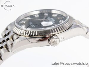 Rolex DateJust 36 126234 Clean 1:1 Best Edition 904L Steel Green Leaf Diamonds Dial on Jubilee Bracelet VR3235 - Image 7