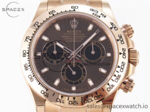 Rolex Daytona 116505 KING 1:1 Best Edition Chocolate Dial on RG Bracelet SA4130 - Image 2