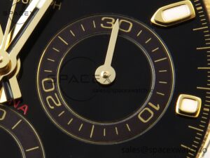 Rolex Daytona 116518 APSF 1:1 Best Edition Black Dial on Oysterflex Rubber Strap SH4130 - Image 10