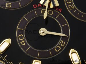 Rolex Daytona 116518 APSF 1:1 Best Edition Black Dial on Oysterflex Rubber Strap SH4130 - Image 11