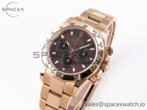 Rolex Daytona 116505 KING 1:1 Best Edition Chocolate Dial on RG Bracelet SA4130 - Image 4