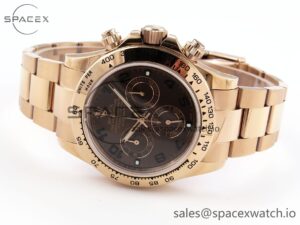 Rolex Daytona 116505 RG OMF Best Edition Chocolate Dial on RG Bracelet A7750 (Slim Movement) - Image 5