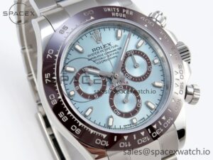 Rolex Daytona 116506 SS OMF Best Edition Ice Blue Dial on SS Bracelet A7750 (Slim Movement) - Image 3