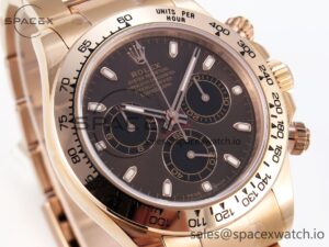 Rolex Daytona 116505 KING 1:1 Best Edition Chocolate Dial on RG Bracelet SA4130 - Image 3