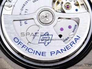 Panerai PAM1279 X LUMINOR GMT 42MM TITANIUM VSF 1:1 BEST EDITION BLUE DIAL ON BLACK LEATHER STRAP P.9011 SUPER CLONE - Image 21