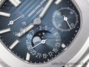 PATEK PHILIPPE NAUTILUS 5712 SS VSV 1:1 BEST EDITION BLUE DIAL ON SS BRACELET A240 SUPER CLONE V2 - Image 9