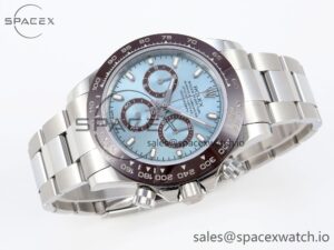 Rolex Daytona 116506 SS OMF Best Edition Ice Blue Dial on SS Bracelet A7750 (Slim Movement) - Image 6