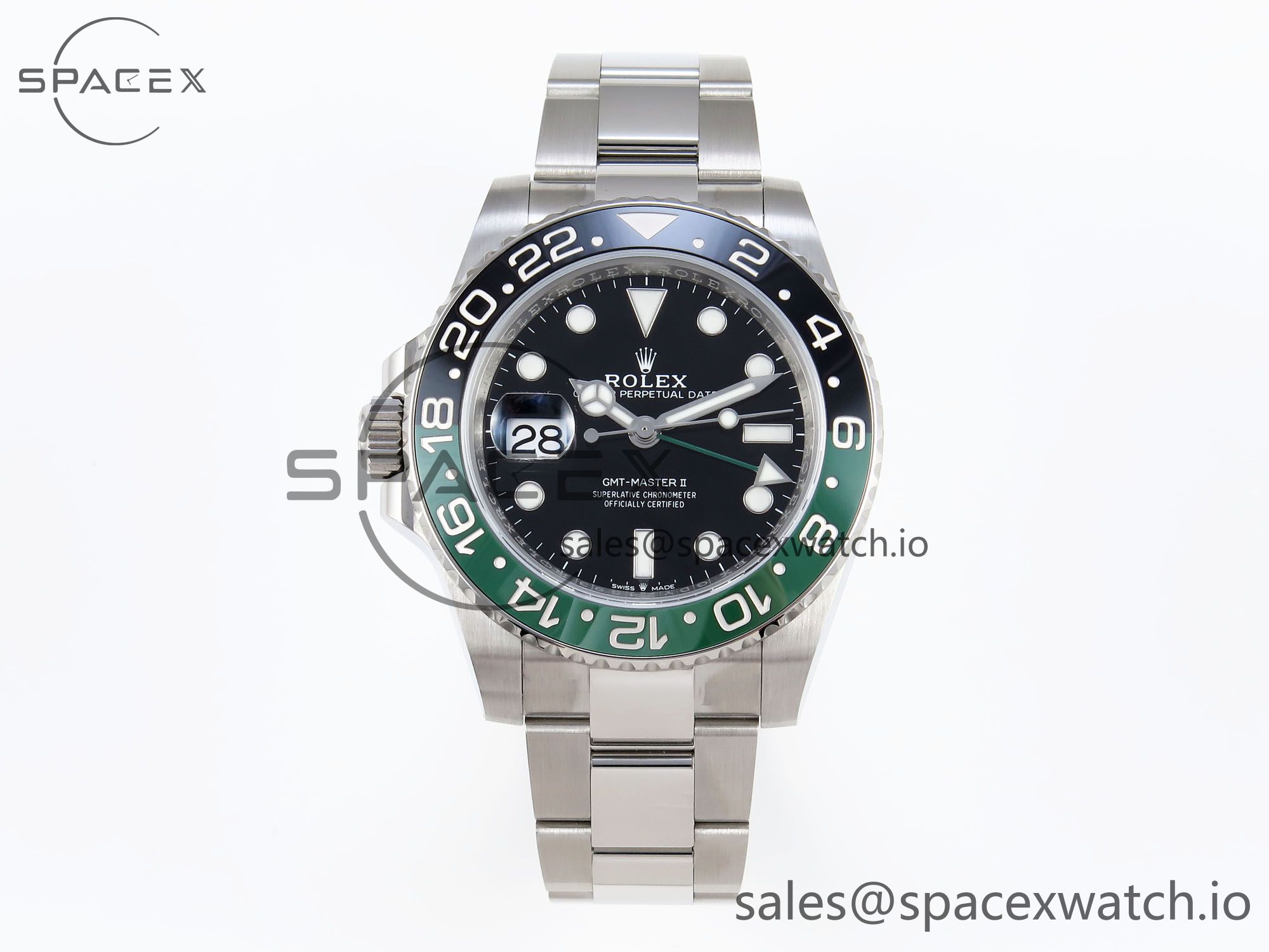 IMG_0098 Rolex GMT Master II 126720 VTNR 904L SS C+S Factory 1:1 Best Edition on Oyster Bracelet SH3285 CHS - Image 1