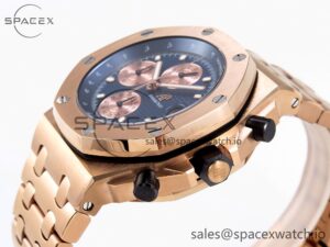 Audemars Piguet Royal Oak Offshore 42mm RG/RG Blue/Gold APF A7750 - Image 7