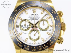Rolex Daytona 116518 APSF 1:1 Best Edition White Dial on Oysterflex Rubber Strap SH4130 - Image 2