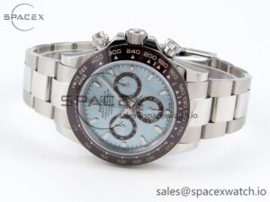 Rolex Daytona 116506 SS OMF Best Edition Ice Blue Dial on SS Bracelet A7750 (Slim Movement) - Image 5