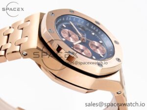 Audemars Piguet Royal Oak Offshore 42mm RG/RG Blue/Gold APF A7750 - Image 8