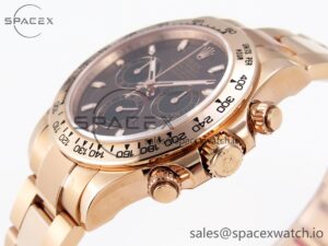 Rolex Daytona 116505 KING 1:1 Best Edition Chocolate Dial on RG Bracelet SA4130 - Image 7