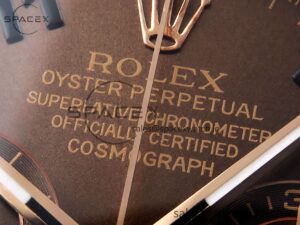 Rolex Daytona 116505 RG OMF Best Edition Chocolate Dial on RG Bracelet A7750 (Slim Movement) - Image 9