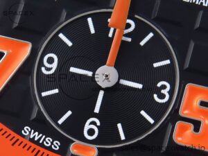 Audermars Piguet Royal Oak Offshore 42mm SS APF 1:1 Best Edition Black Dial Orange Markers on Black Leather Strap A7750 - Image 11
