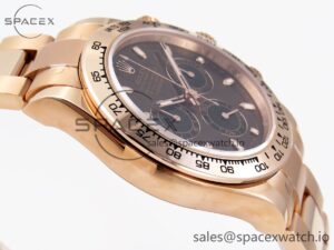 Rolex Daytona 116505 KING 1:1 Best Edition Chocolate Dial on RG Bracelet SA4130 - Image 8