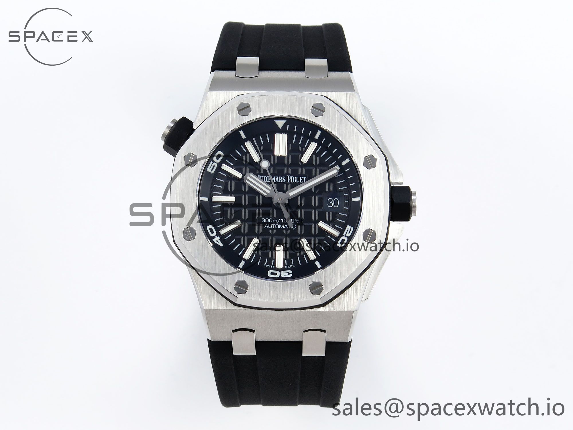 IMG_0101 Audermars Piguet Royal Oak Offshore Diver 15710 IPF 1:1 Best Edition Black Dial on Black Rubber Strap SA3120 Super Clone - Image 1