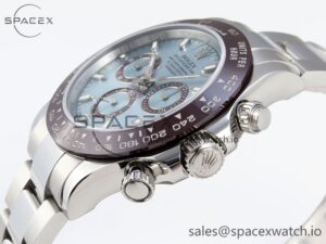 Rolex Daytona 116506 SS OMF Best Edition Ice Blue Dial on SS Bracelet A7750 (Slim Movement) - Image 7