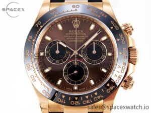 Rolex Daytona 116515 Clean 1:1 Best Edition Chocolate Dial Lume Markers on Oysterflex Strap SA4130 V2 - Image 2