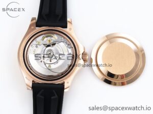 Rolex Yacht-Master 126655 904L Steel AR+F 1:1 Best Edition Black Dial on Oysterflex Strap VR3235 - Image 16