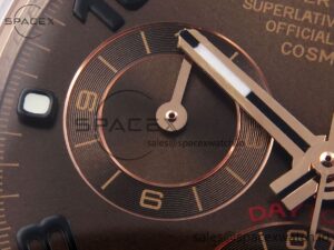 Rolex Daytona 116505 RG OMF Best Edition Chocolate Dial on RG Bracelet A7750 (Slim Movement) - Image 13
