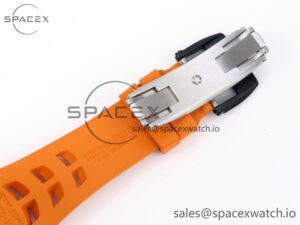 Richard Mille RM21-02 Tourbillon NTPT RMF Best Edition Skeleton Dial on Orange Rubber Strap - Image 27