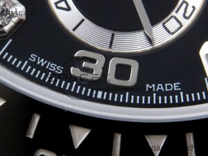 Rolex Daytona 116519 SS OMF Best Edition Black Diamonds Dial on Oysterflex Strap A7750 (Slim Movement) - Image 13
