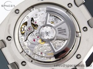 Audermars Piguet Royal Oak Offshore 44mm SS Black Ceramic Bezel APF 1:1 Best Edition Gray/Blue Dial on Gray Rubber Strap A4401 - Image 20