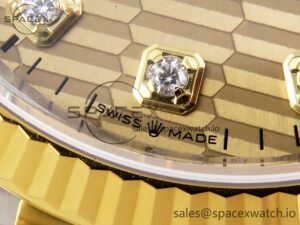 Rolex DateJust 36 SS 126233 VSF 1:1 Best Edition 904L Steel YG Textured Dial on Jubilee Bracelet VS3235 - Image 11
