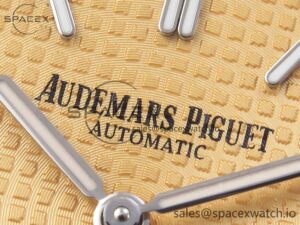 Audermars Piguet Royal Oak 39mm 15202 SS IPF 1:1 Best Edition Yellow Textured Dial on SS Bracelet A2121 - Image 9