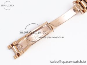 Rolex DayDate 36mm RG/RG Pres Dia Green Dial RAF A2834 - Image 26