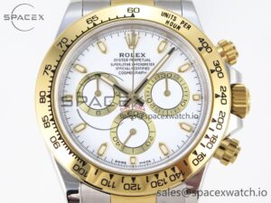 Rolex Daytona 116503 KING 1:1 Best Edition White Dial on SS/YG Bracelet SA4130 - Image 2
