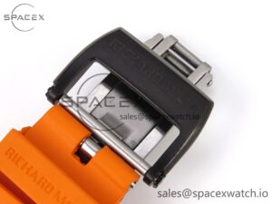 Richard Mille RM21-02 Tourbillon NTPT RMF Best Edition Skeleton Dial on Orange Rubber Strap - Image 25