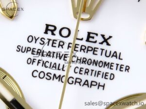Rolex Daytona 116518 APSF 1:1 Best Edition White Dial on Oysterflex Rubber Strap SH4130 - Image 9