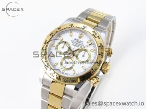 Rolex Daytona 116503 KING 1:1 Best Edition White Dial on SS/YG Bracelet SA4130 - Image 4