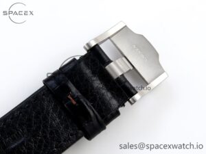 Audermars Piguet Royal Oak Offshore 42mm SS APF 1:1 Best Edition Black Dial Orange Markers on Black Leather Strap A7750 - Image 25