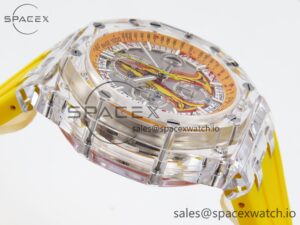 Audermars Piguet Royal Oak Offshore 44mm Transparent APF Best Edition Yellow Dial on Yellow Rubber Strap A3126 - Image 8