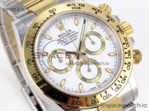 Rolex Daytona 116503 KING 1:1 Best Edition White Dial on SS/YG Bracelet SA4130 - Image 3