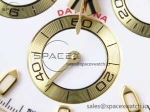 Rolex Daytona 116518 APSF 1:1 Best Edition White Dial on Oysterflex Rubber Strap SH4130 - Image 11