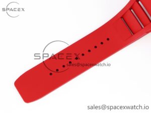 Richard Mille RM035 BLACK CARBON SONIC BEST EDITION SKELETON DIAL ON RED RUBBER STRAP CLONE RMUL2 - Image 25
